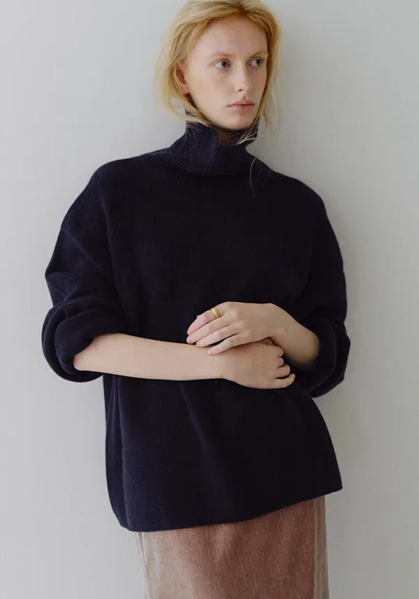 RACCOON OVER TURTLE KNIT_NAVY_OE4C2XKN04NYA