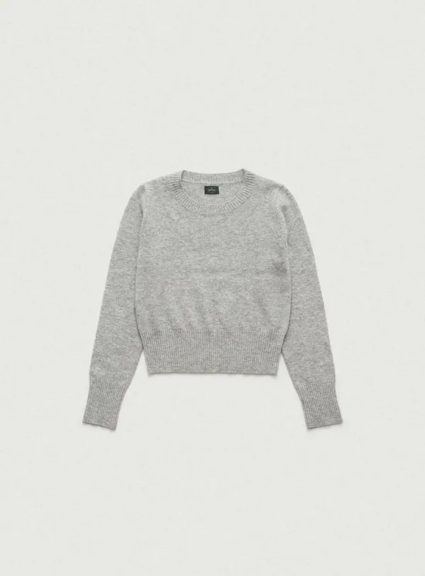 Plain Cashmere Round Knit_Grey