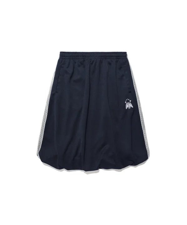 [6/5 S size pre-order]glory balloon lace track jersey skirt[navy]