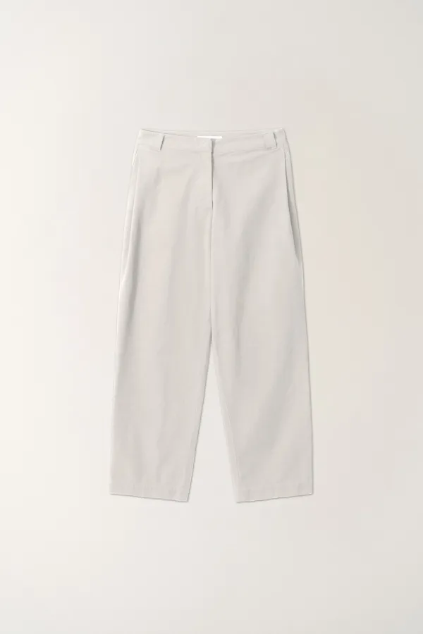 2ND / Ground cotton trousers (White)