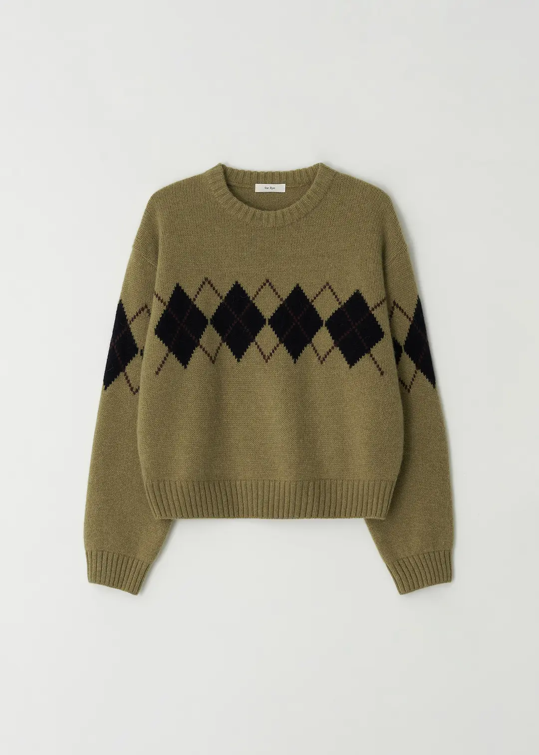 더라이 Alpaca Argyle Knit(Mustard) 상품 이미지 3