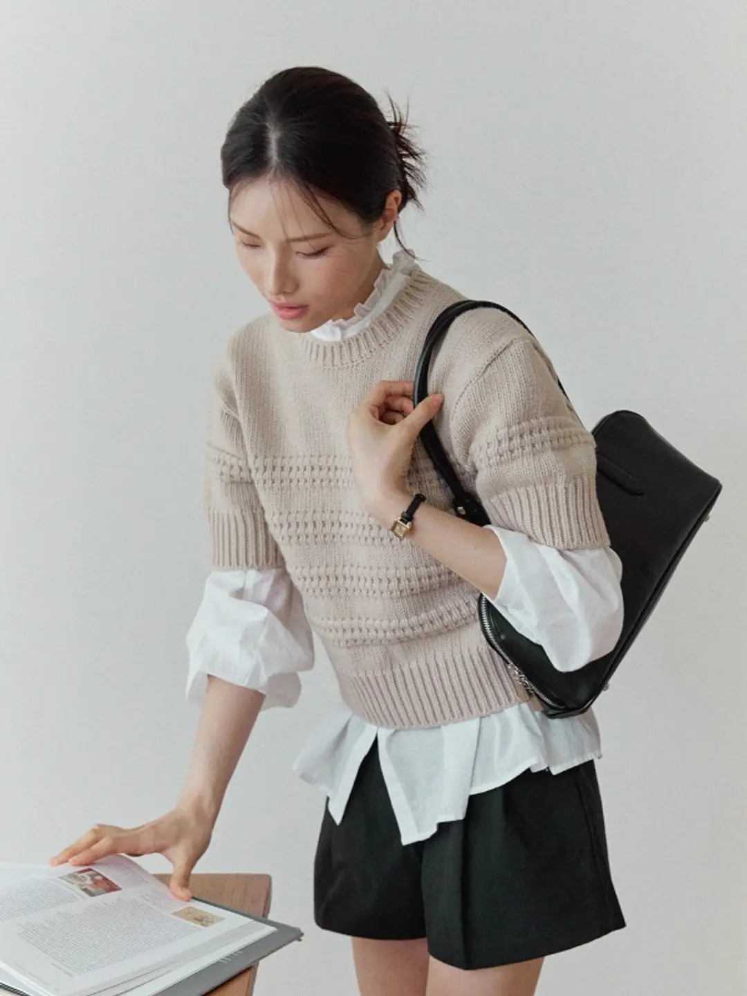 오브히 로우 숄더백 Low Shoulder Bag_Black 상품 이미지 2