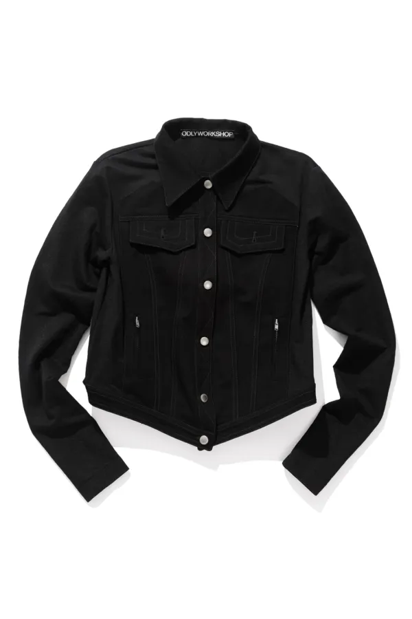 Denim Hybrid Jacket, Blackout
