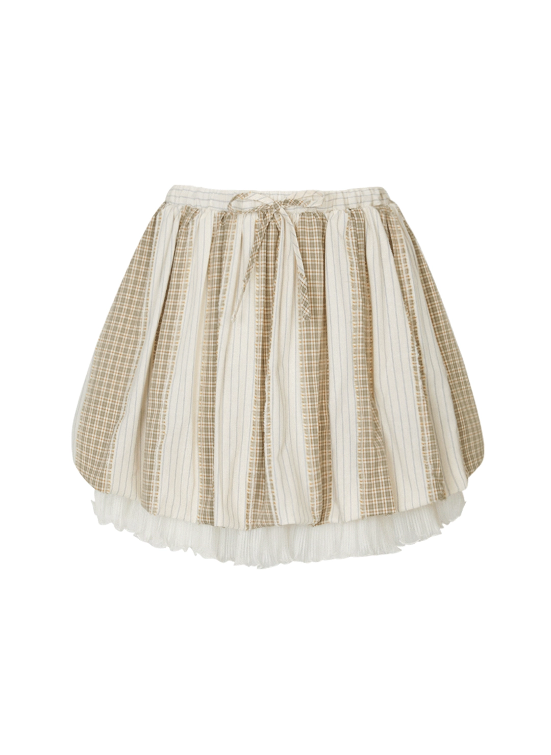 루루서울 Baby Mushroom Mix Skirt (Beige) 상품 이미지 3