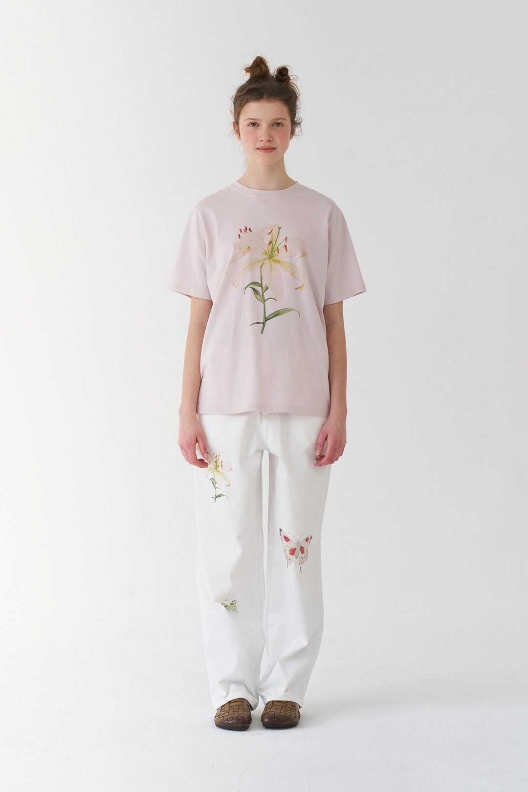 페스토 LILY DROWING T-SHIRT ROSE 상품 이미지 2