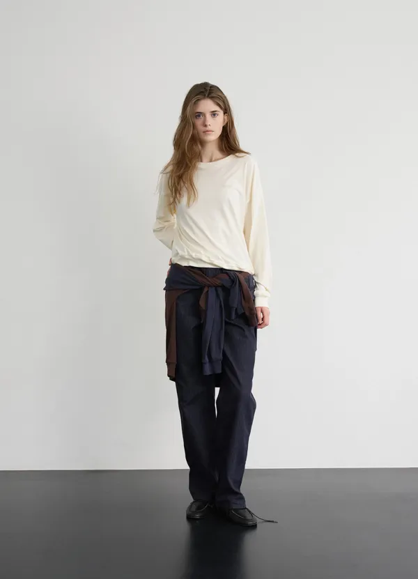 Pure Soft Sweat Tee_Cream