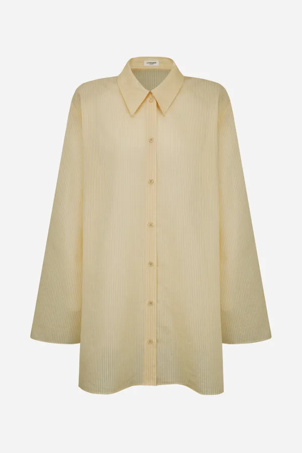 25SS cree stripe padded shirt