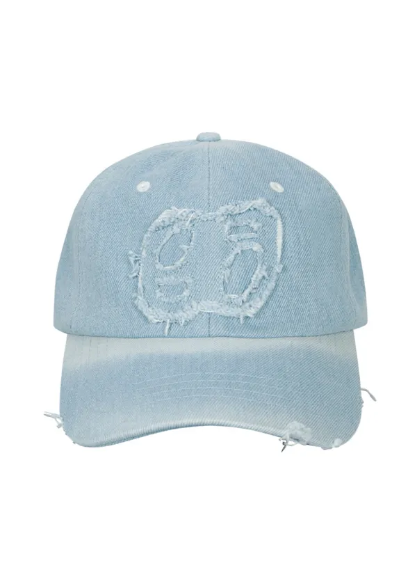 DENIM PATCH BALL CAP / LIGHT BLUE