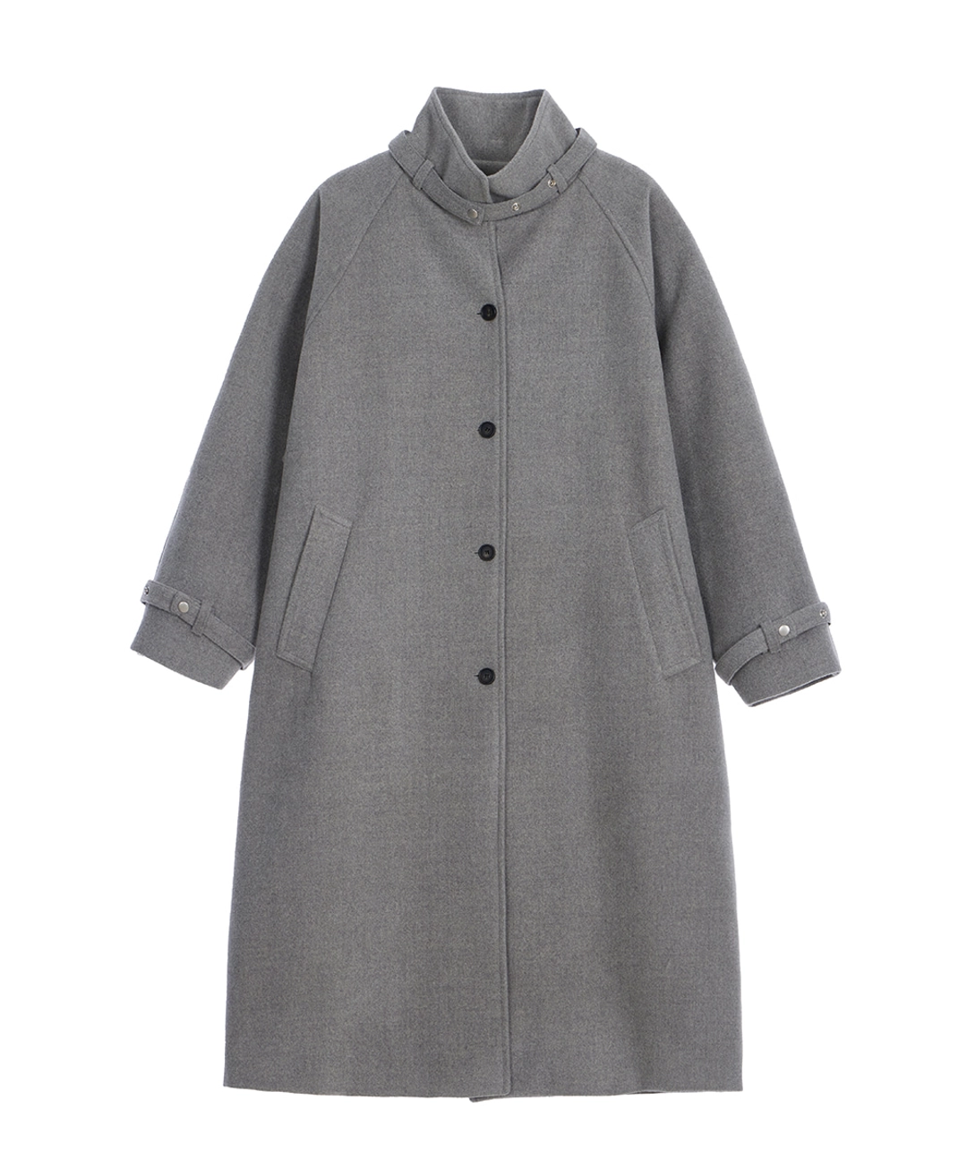 로제프란츠 Half-neck Overfit Long Coat [Gray] 상품 이미지 3