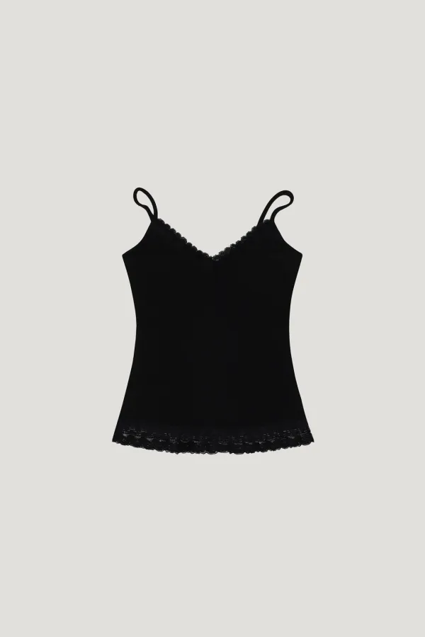 Double Lace Sleeveless (black)