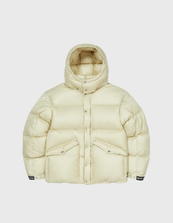 CHILDREN RIPSTOP GOOSE DOWN PARKA / Ivory