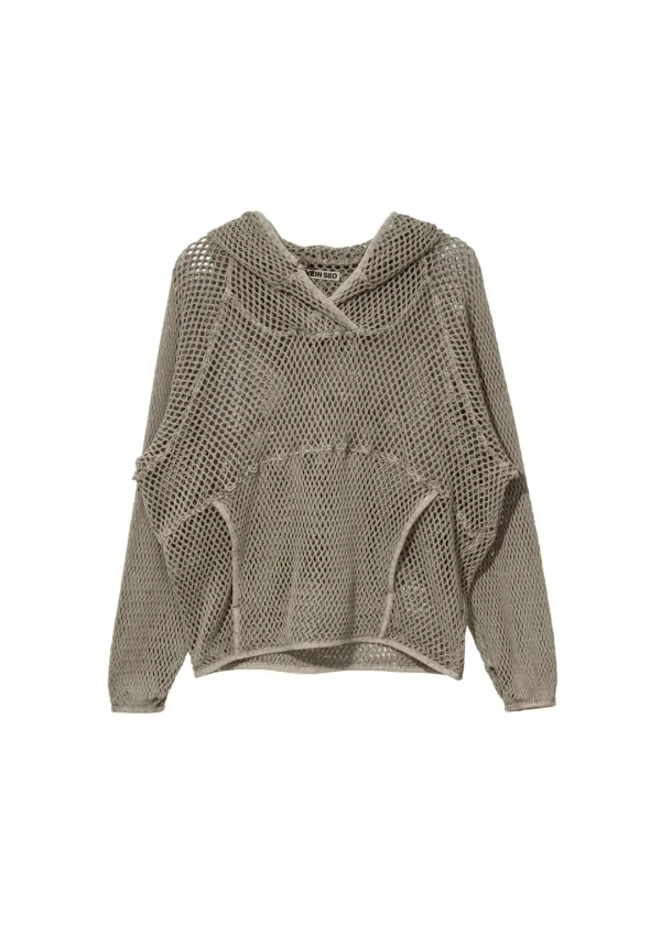 Washed Mesh Hoodie