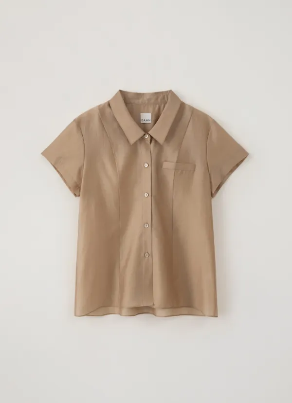 Sheer Line Shirt (Sand)