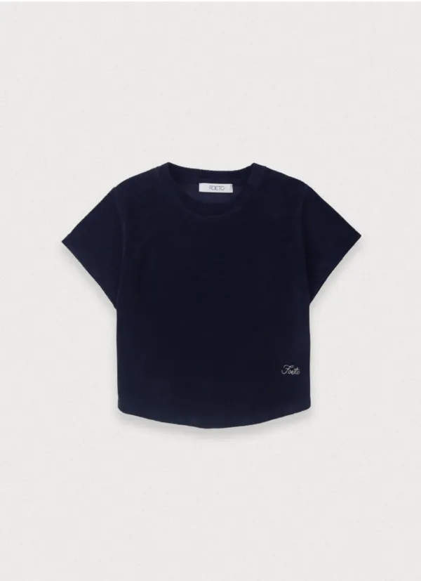 RABBIT TERRY TEE - NAVY