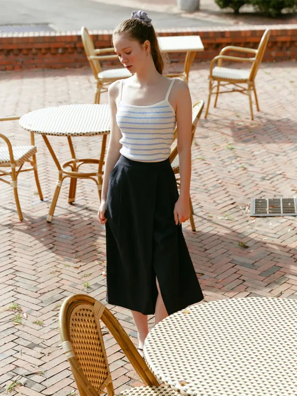 MARS lap skirt_navy