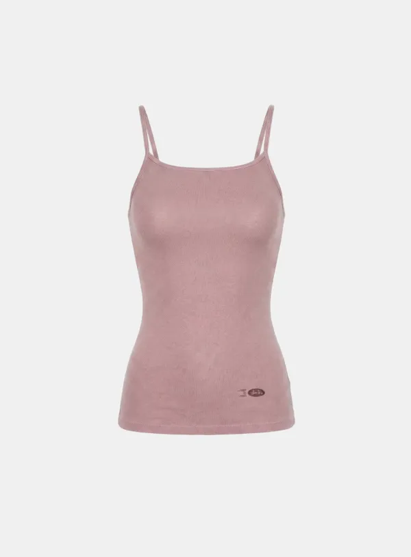 [w-tnk26-017] BS Cotton Jersey String Tank - Pink