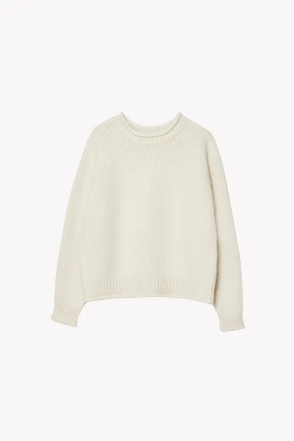 [Exclusive] Ferin Rolled neck Racoon Knit (Cream)