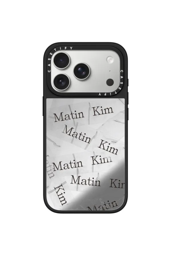 MATIN KIM X CASETIFY TAPE CASE IN SILVER