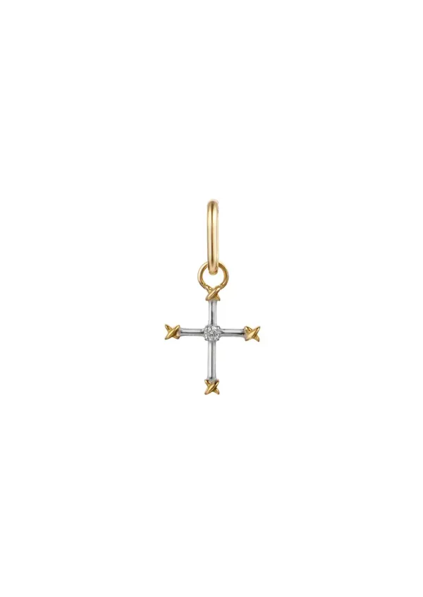 [G] Dia Cross Pendant