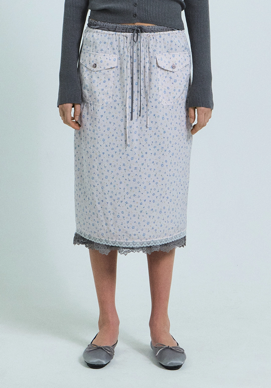 그로브 CADY LAYERED MIDI SKIRT 상품 이미지 2