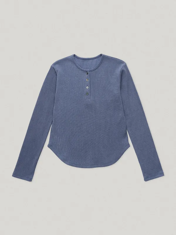 Ren Waffle Tee Mid Blue (3rd)