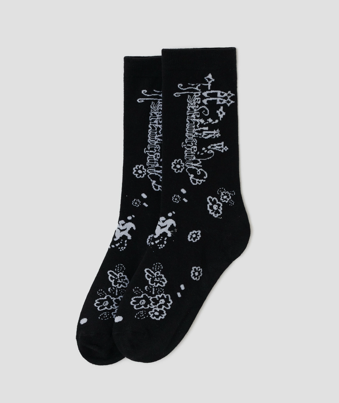 타입서비스 Graphic Crew Socks [Black] 상품 이미지 1