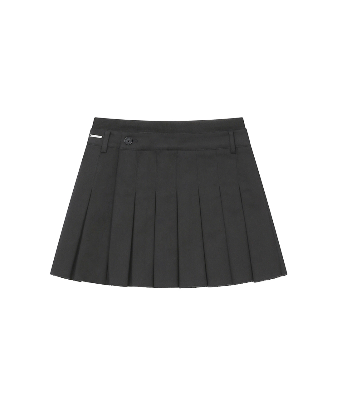 미세키서울 Ribbed layered pleats skirt CHARCOAL 상품 이미지 1