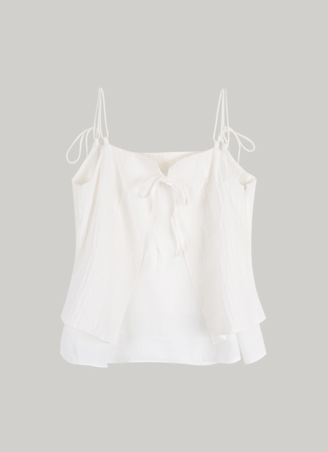 아워코모스 comos 1478 layered halter-neck slip blouse (ivory) 상품 이미지 3