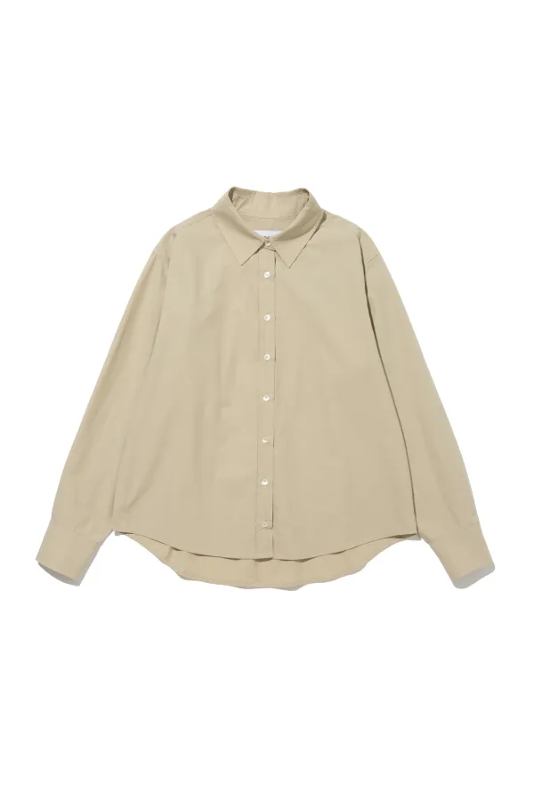 [김지영 착용] Classic Cotton Shirts Beige