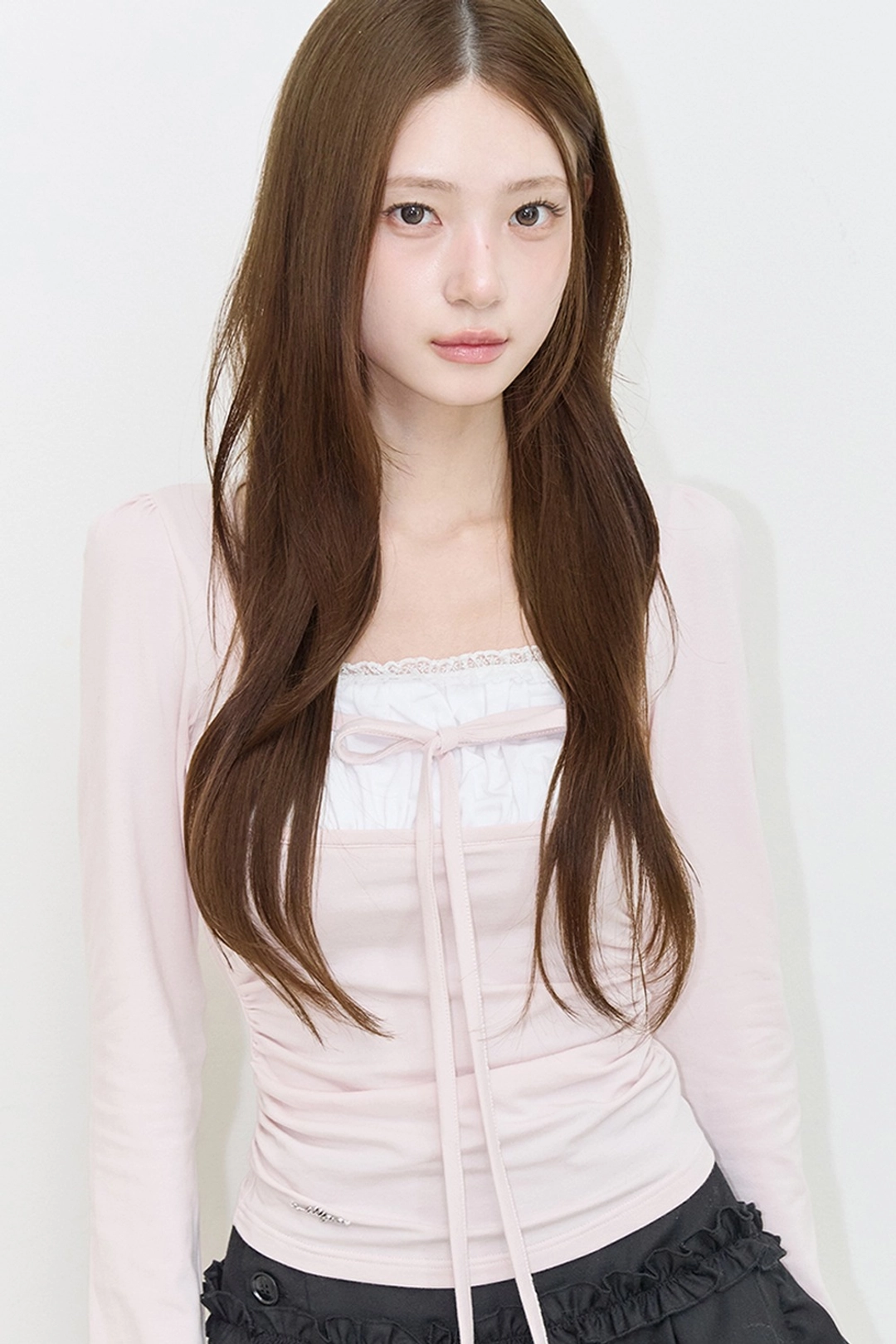 일리고 로지 스퀘어넥 탑 핑크 상품 이미지 1