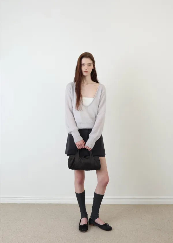 Evening Skirt Pants(Charcoal)