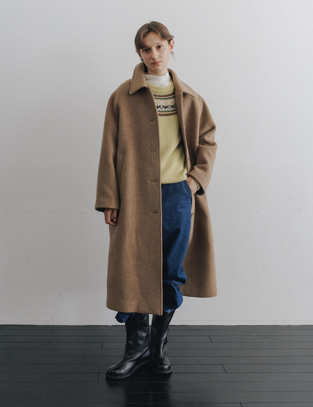 시엔느 Brahms Wool Coat (Brown) 상품 이미지 2