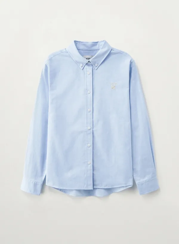 (W) Loren Oxford Shirt - Sky Blue