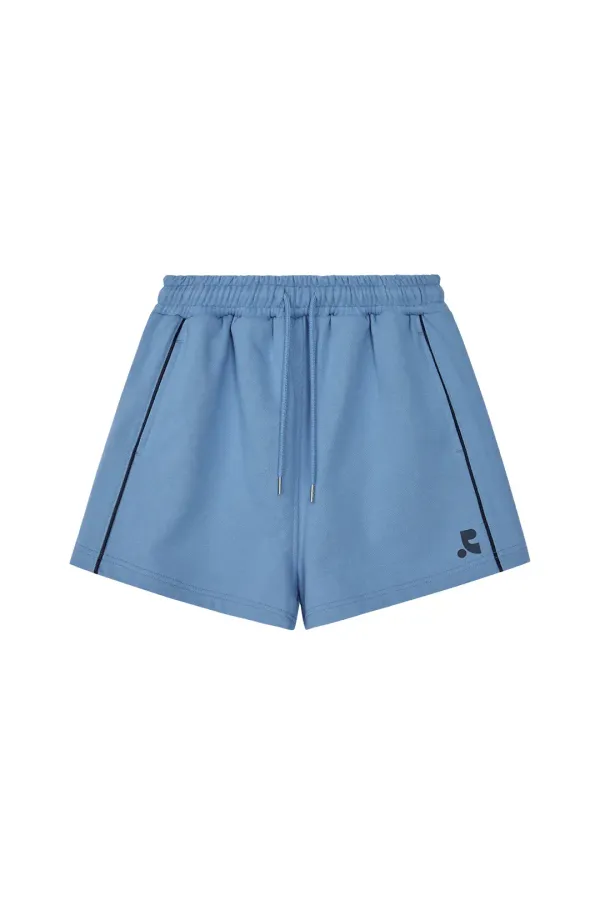 PIPING SWEAT SHORTS - SKY BLUE