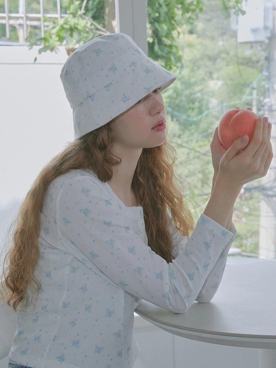 마가린핑거스 FLORAL BUCKET HAT (LIGHT BLUE) 상품 이미지 2