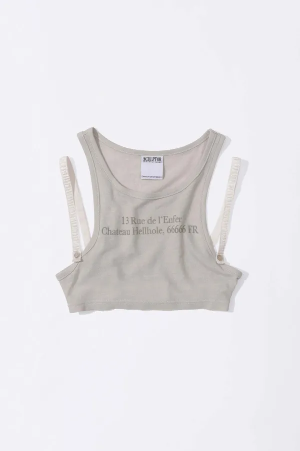 Zip 66666 Underboob Tank Raw