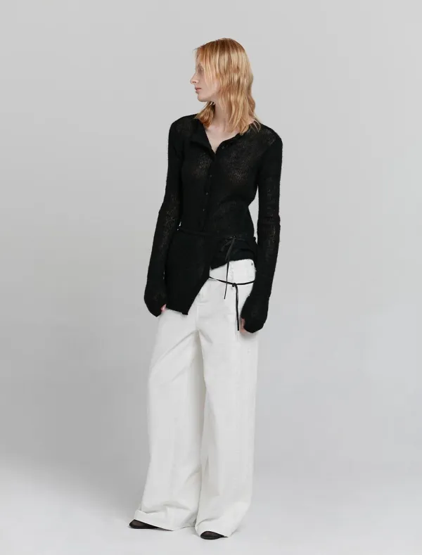 CUTTING COTTON PANTS [WHITE]