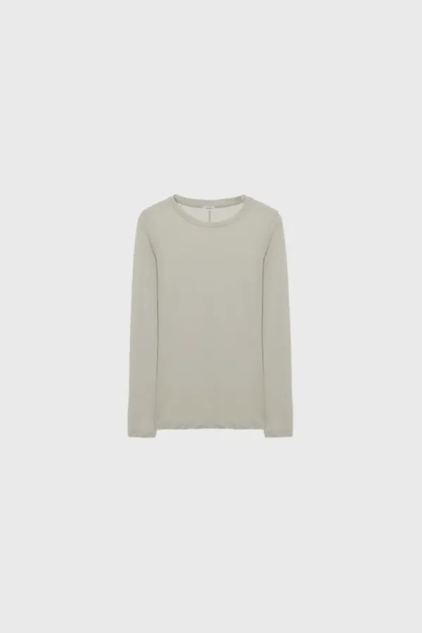 Long sleeve slim t-shirt (light gray / white / light pink / dark gray / gray / melange gray)