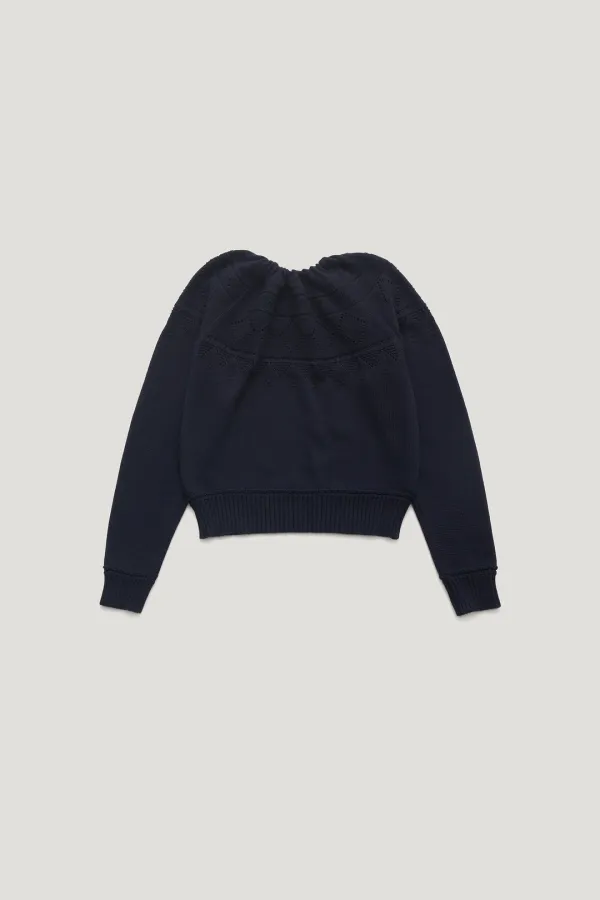 SOOTHE RAGLAN SCACY 3WAY KNIT_NAVY / ₩149,000