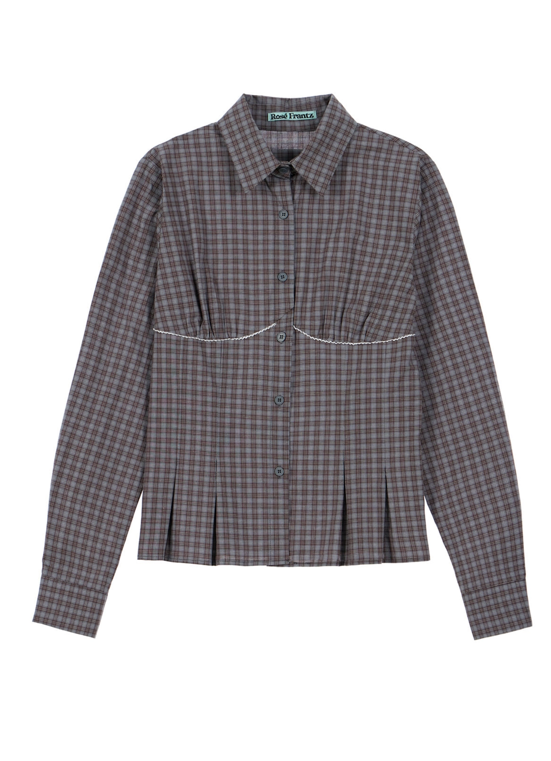 로제프란츠 Lace Line Pintuck Shirt [Black] 상품 이미지 3