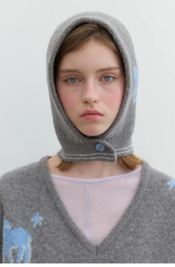 Starry Lambie Balaclava Grey