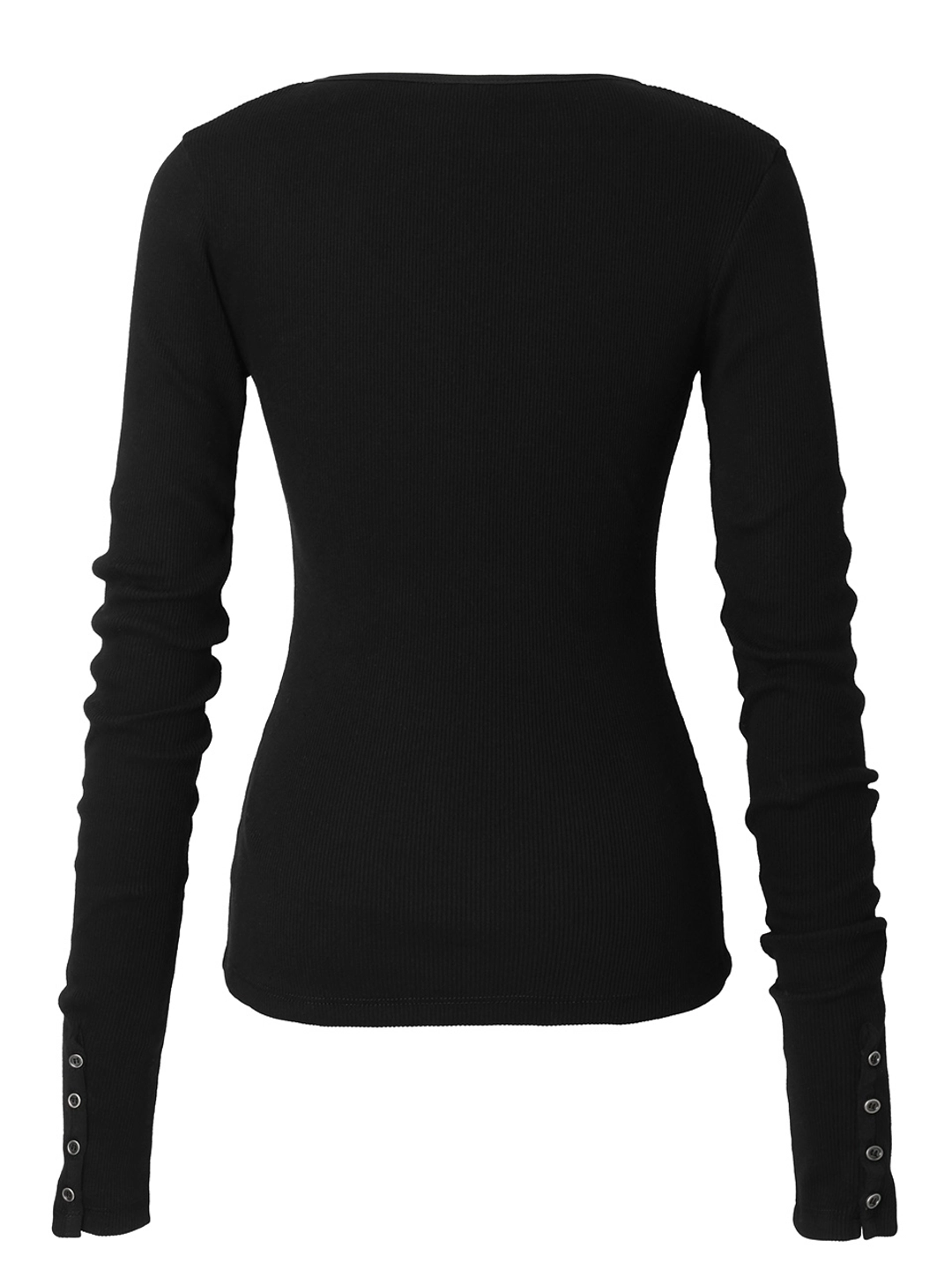 이네기 [5th Reorder] Tactile Button Long Sleeve (black) 상품 이미지 3