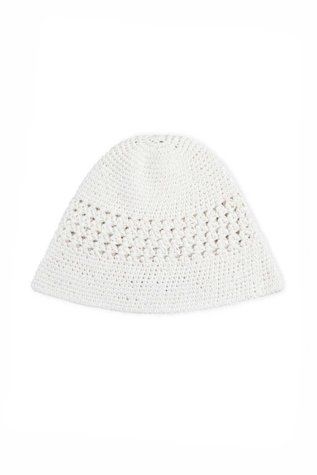 마뗑킴 CROCHET COTTON BUCKET HAT IN WHITE 상품 이미지 2