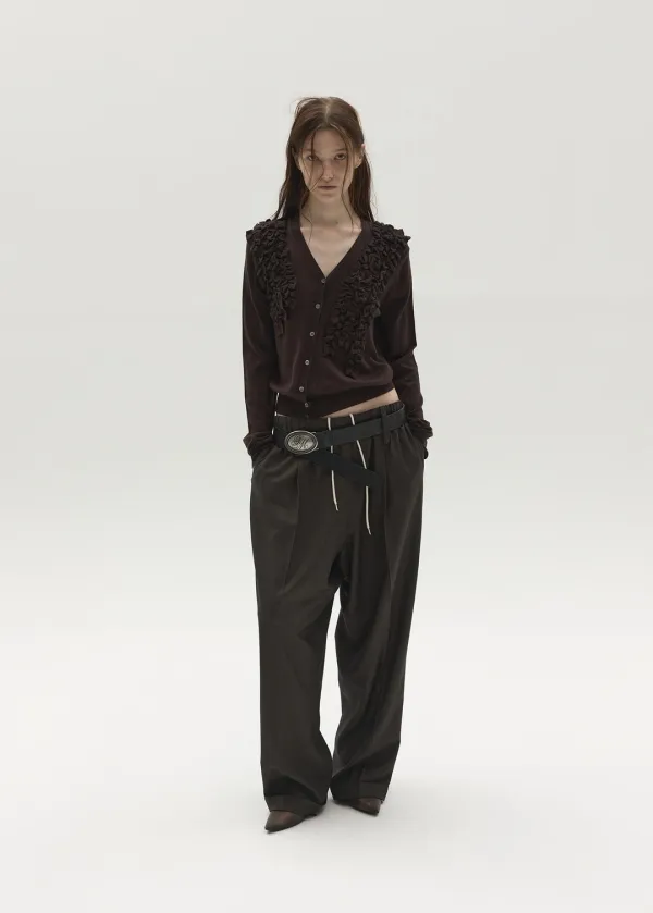 [2nd REORDER] TAILORED PINSTRIPE JOGGER PANTS (BROWN)