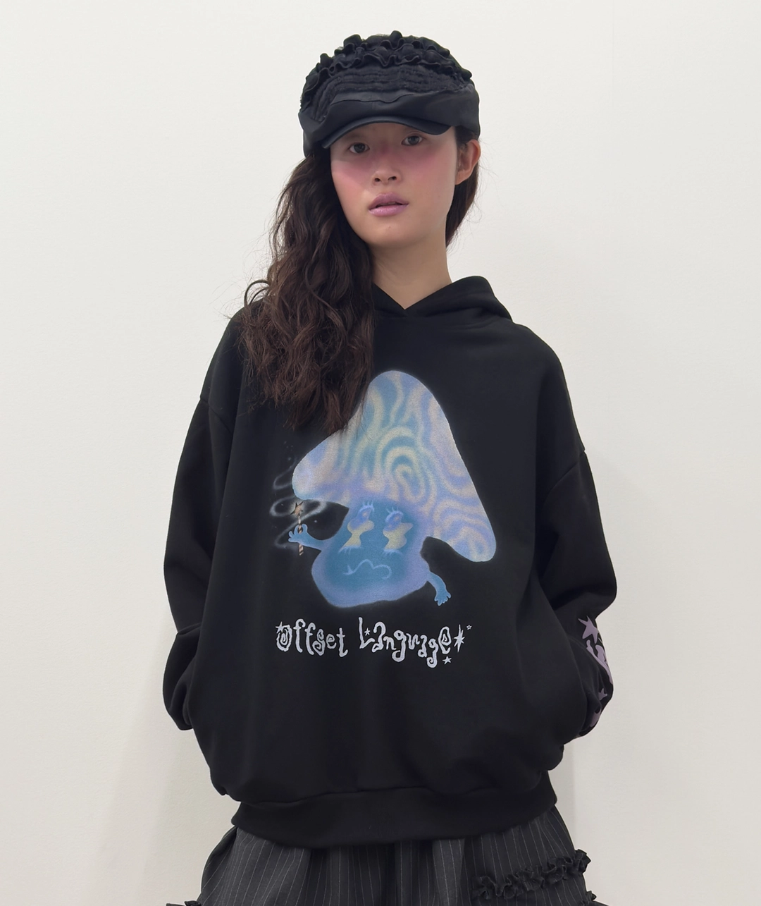 타입서비스 Glow Mushroom Hoodie [Black] 상품 이미지 2