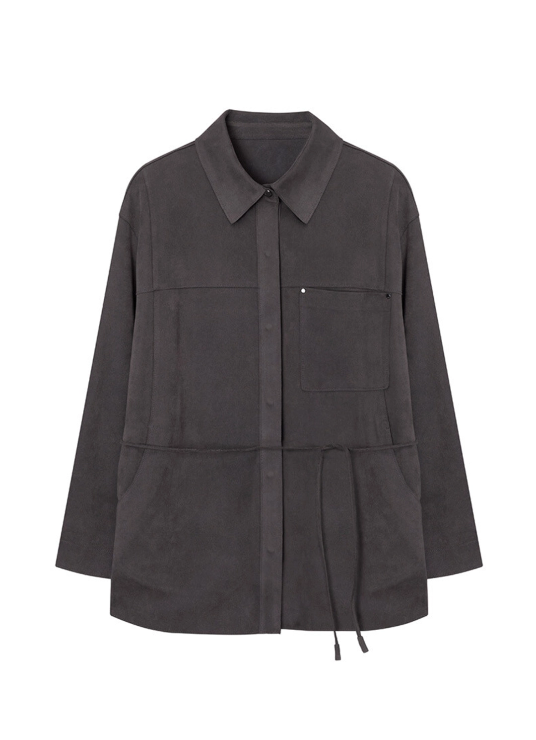 루에브르 Suede Belted Shirt Jacket SL5AJ313-9E 상품 이미지 1