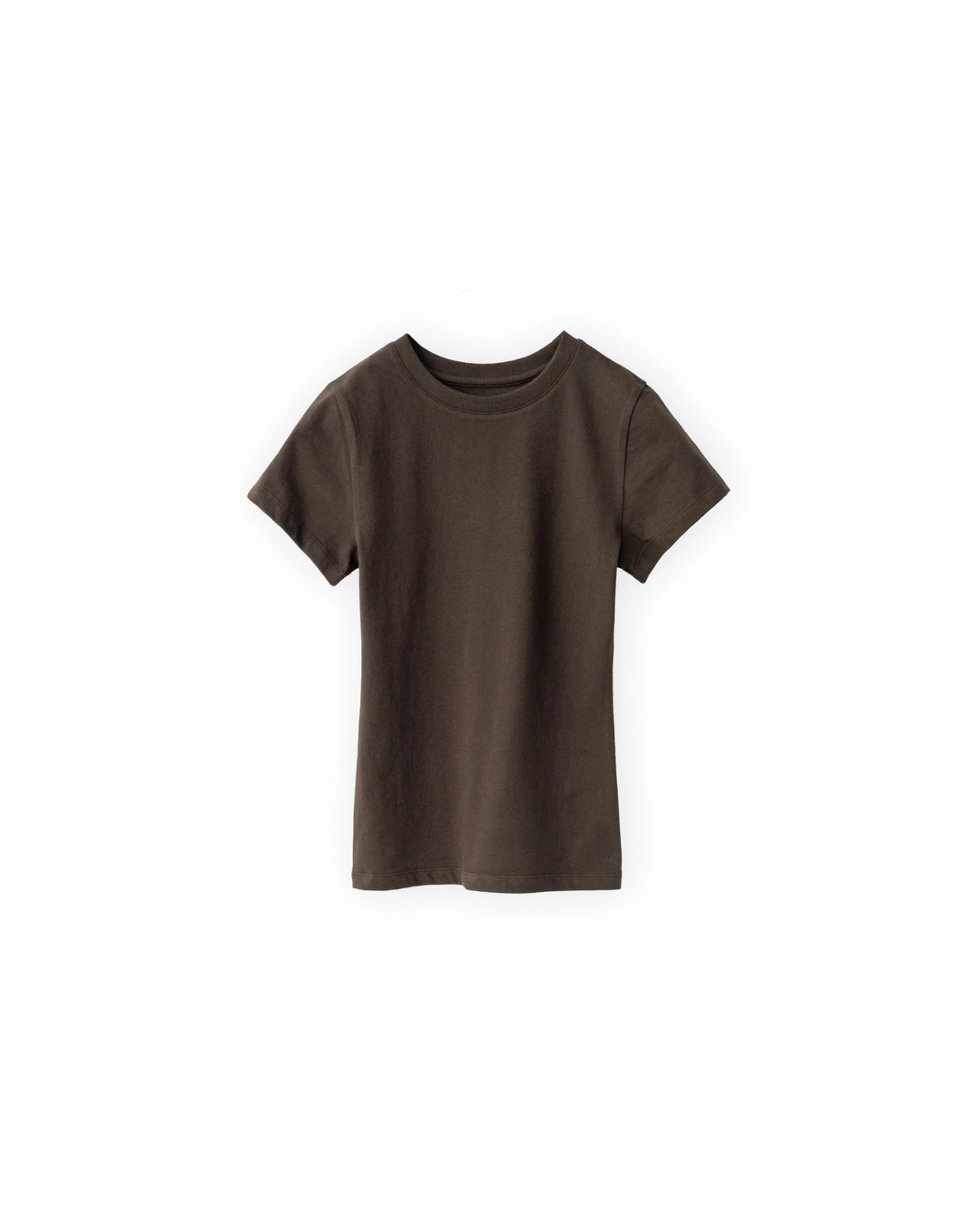브라운야드 W Essential T Shirt, Dark Brown 상품 이미지 1