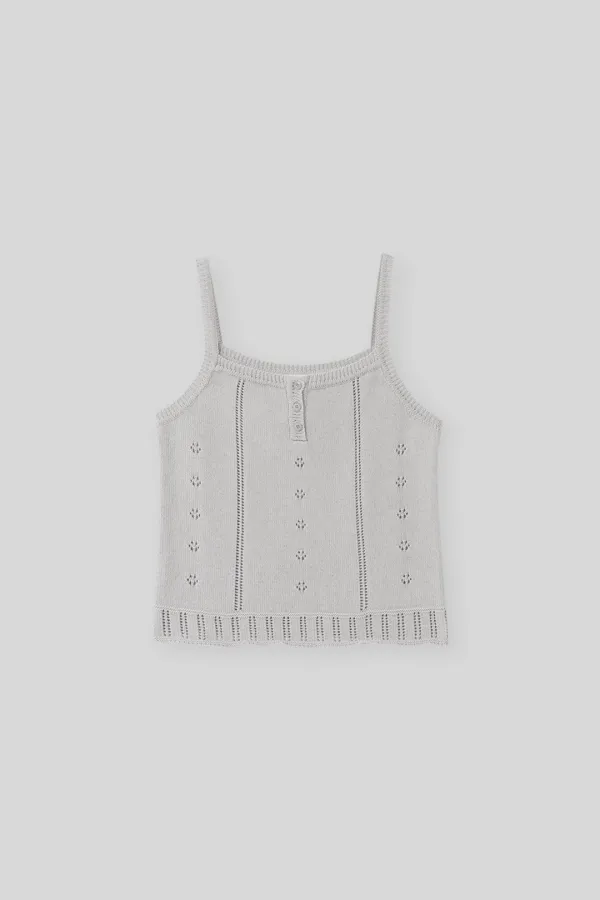 Basil knit sleeveless (mint gray)