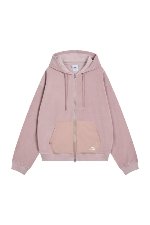 TERRY HOOD JUMPER-PINK