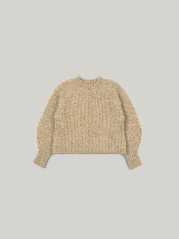 M/P Crew Neck Round Knit - Brown크루넥 라운드 니트